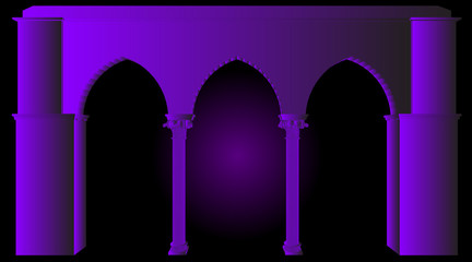 arch in chinese style