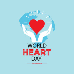 World heart day concept. September 29.