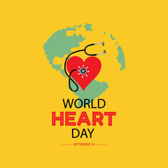 World heart day concept. September 29.