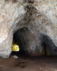 entrance to a cave