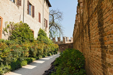 Fototapeta na wymiar Flora Garden of Rocca Sanvitale in Fontanellato