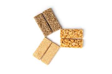 Kozinaki isolated on white background.