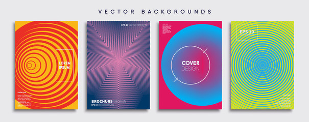 Minimal Vector cover designs. Future Poster template.