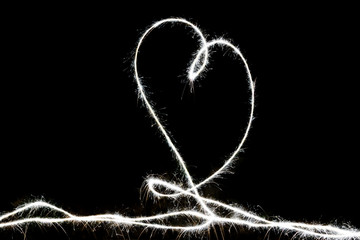 heart on a blackboard