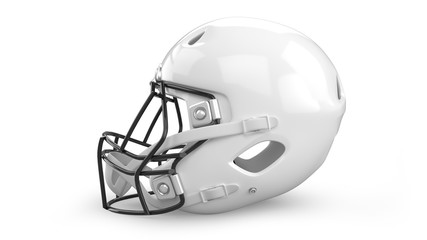 American Football Helmet Isolated on White