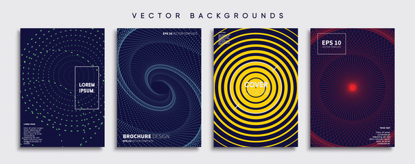 Minimal Vector cover designs. Future Poster template.