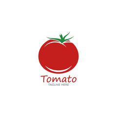 Tomato logo vector icon design 