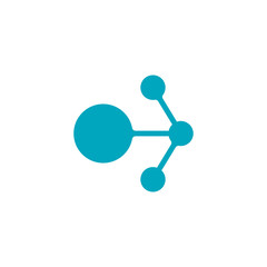 molecule logo vector icon illustration design