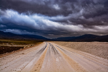 road in desert