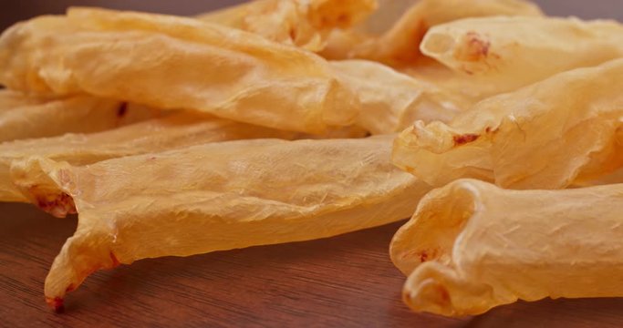 Dried fish maw close up