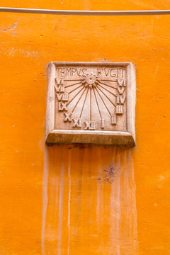 Ancient Roman sun clock