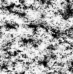 Grunge is black and white. Vector texture of destruction. Abstract monochrome background. Pattern of cracks. Vintage worn surface. The aged wall in gloomy chips