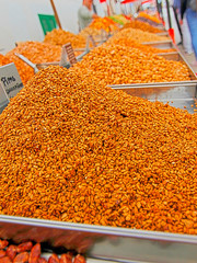 pealed sunflower seeds on a spanish market