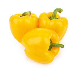 sweet peppers on white