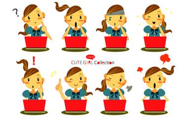 Fototapeta premium キラキラ女子 パソコン セット