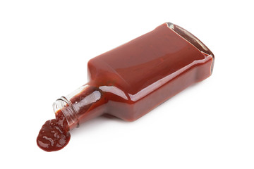 tomato sauce on white