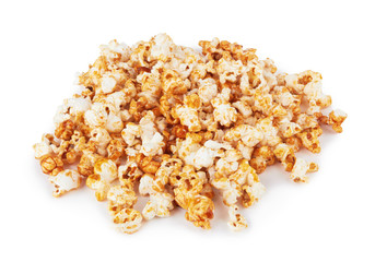 Popcorn on white
