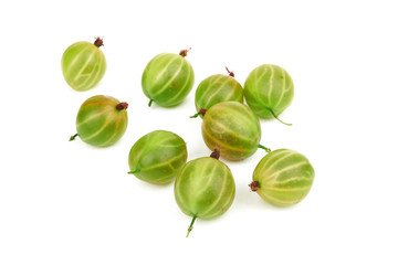 Gooseberry on white