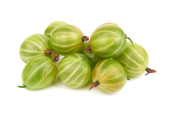 Gooseberry on white