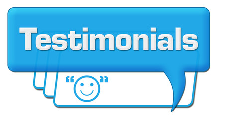Testimonials Blue Lines Comment Symbol 