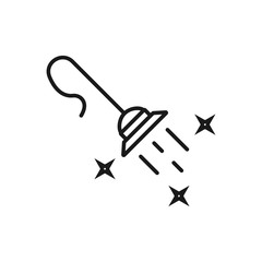 a vacuum cleaner - minimal line web icon. simple vector illustration. concept for infographic, website or app.