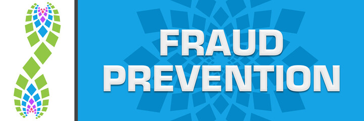 Fraud Prevention Blue Circular Green Element Horizontal 