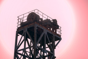 Oil pumping unit in oil field