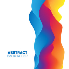 Futuristic 3D wavy background. Abstract vector illustration with dynamic effect