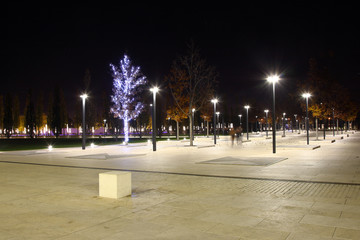 park Krasnodar night view city 