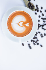 Thai tea on a white background