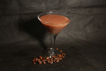 glass of red wine with chocolate