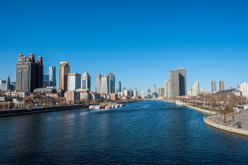 Obraz premium The central cityof Tianjin,Tianjin,China