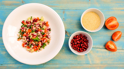 Lebanese Style Vegetarian Tabbouleh Salad