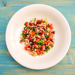 Lebanese Style Vegetarian Tabbouleh Salad