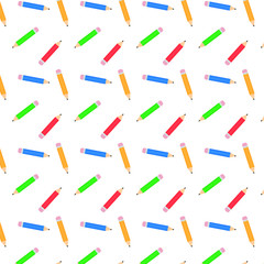 Fototapeta na wymiar seamless pencil pattern. back to school Pattern. Background