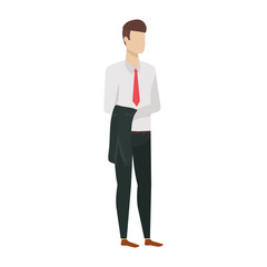 Businessman avatar cartoon design