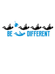 be different hobby ohne fallschirm ausziehen freunde team crew spaß fallschirmspringer silhouette absturz fliegen fallen tief boden diving springen schnell clipart cool lustig luft