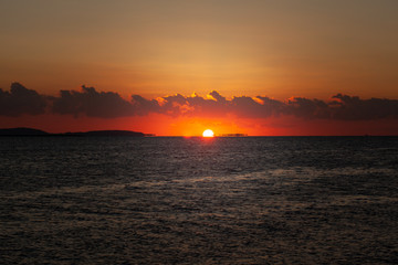 sunrise over the red sea