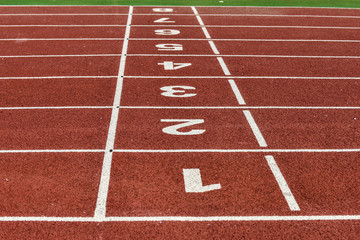 The beautiful runway, in the track and field