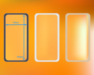 Mesh, multicolor phone backgrounds kit.