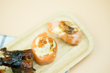 Sushi roll japanese food
