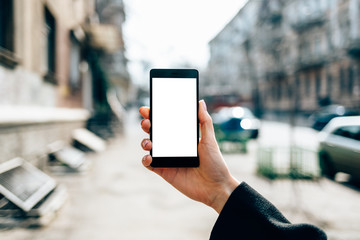 Mobile phone with blank screen