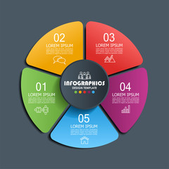 Infographic design template with place for your data. Vector illustration.