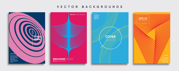 Minimal Vector cover designs. Future Poster template.