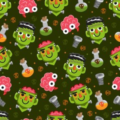 Halloween holiday seamless pattern background.Endless texture for textile ,fabric , wallpaper, web page background, wrapping paper and etc.