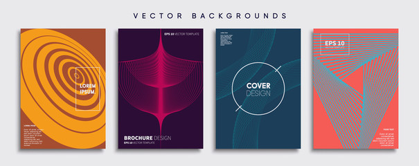 Minimal Vector cover designs. Future Poster template.