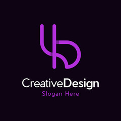 abstract Initial letters B, logo mono line concept vector, B logo. Abstract letter B logotype. Creative minimalism logotype. Universal modern geometric linear logo idea.