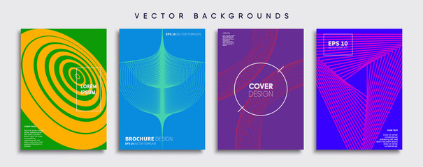 Obraz premium Minimal Vector cover designs. Future Poster template.