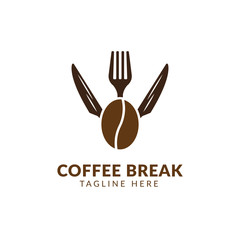 Coffee shop restaurant logo template, professional services for branding your company, organization, and business