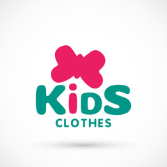 Kids icon chuild sign template game concept